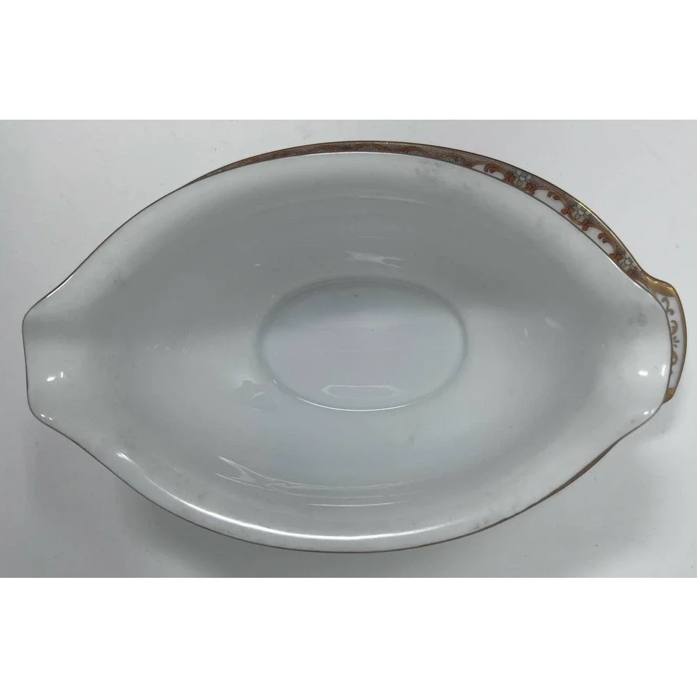 Regal by Sango Japan Gravy Boat Attached Under Plate Double‎ Pour Spout Bowl